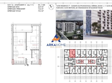 OCCASION APARTMENT 1+1 "ASTIR" FAZE GROPE 79,275 EURO