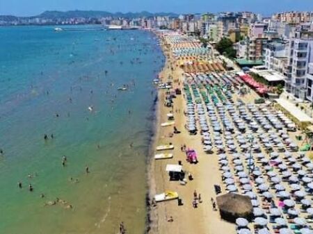 FOR RENT – BUSINESS PREMISES ON THE FIRST LINE WITH THE SEA BEACH, DURRES.