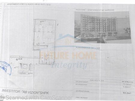 Shitet, Apartament 1+1, Ali Demi, Tiranë.
