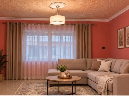 At Globe Kavaja road, a 2+1 apartment is for rent.