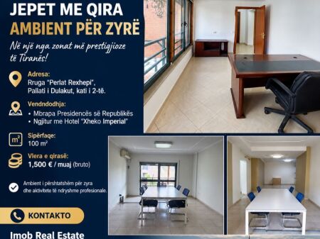 JEPET ME QIRA AMBIENT PËR ZYRË 📍 Pranë  presidencës ”,