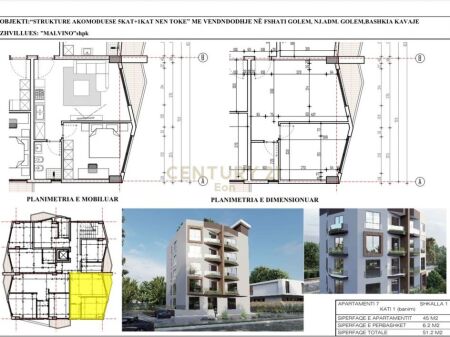 SHITET APARTAMENT 1+1 NE MALIN E ROBIT !