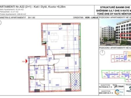 Apartament 2+1+2 me Qera në Rrugën "Jordan Misja", Tiranë (70,000 ALL/ muaj)