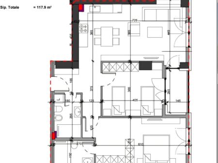 Shitet apartament 2+1+2 tek Brryli , Rruga Bardhyl ! 2700 Euro/m2 !!