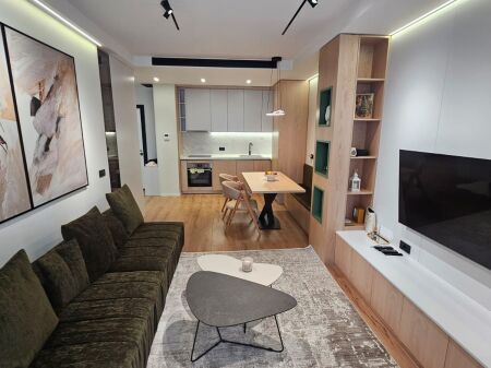1+1 for rent with luxury furniture, 900 € at Mine Peza