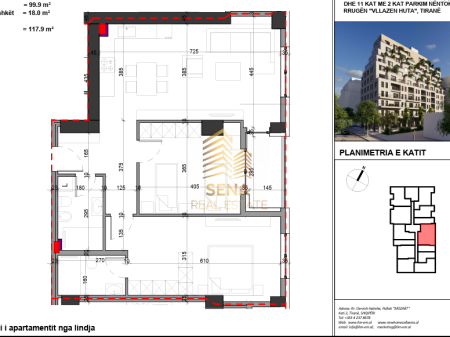 In vendita, Appartamento 2+1+2 +Blk, Sol Residence- Brryli, 247.600 Euro