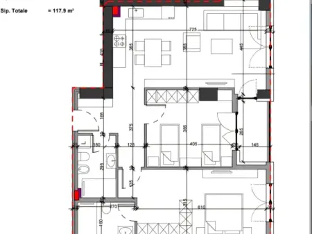 Shitet apartament 2+1+2 tek Brryli , Rruga Bardhyl .
