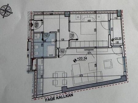 Shitet Apartament 1+1, Orbital 3, Tirane