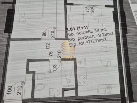 Shitet, Apartament 1+1+blk, Golden Gate Residence, 137. 000 Euro