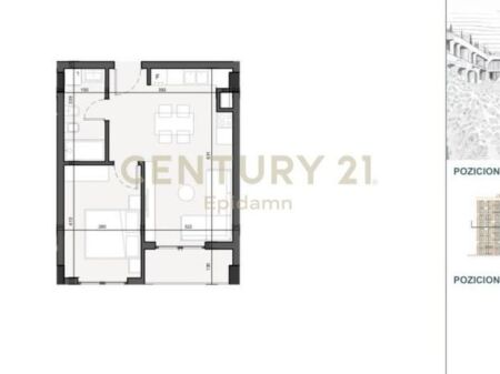 Apartamenti 1+1 për shitje në Lunarch Residence Mali i Robit !