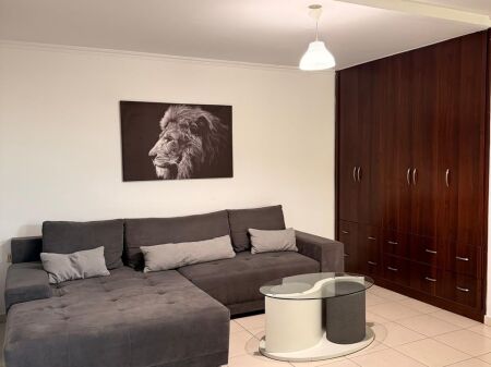 Jepet me qera Apartament i mobiluar 1+1 , Rruga Fortuzi , buze rruges kryesore 500 mije leke 