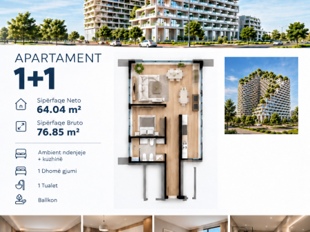 SHITET APARTAMENT 1+1 LION PARK RESIDENCE