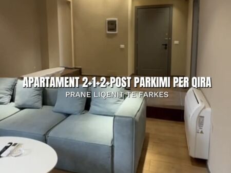 Apartment 2+1+2+Veranda+Parking Space for rent at Farka Lake, Farke! 55,000 Leke!