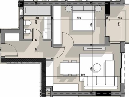 Shitet Apartament 1+1 ne Kompleks Ajka, Rruga 5 Maji ID 5639