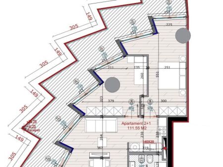 SHITET APARTAMENT OKAZION 2+1 "SUNFLOWER RESIDENCE, PRANE CASA ITALIA" CMIMI I DISKUTUESHEM