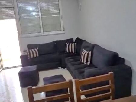 Don Bosko, near Viva Market, a furnished 2+1 apartment is for rent. 50,000 Leke   