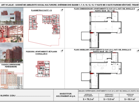 Art n’Lagje, Ish Venu Xhamllik Shitet, Apartament 2+1