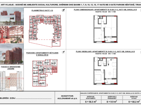 Art n’Lagje, Ish Venu Xhamllik Shitet, Apartament 1+1