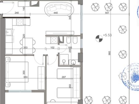 Apartment 2+1+ veranda for sale Near Amerikan 2