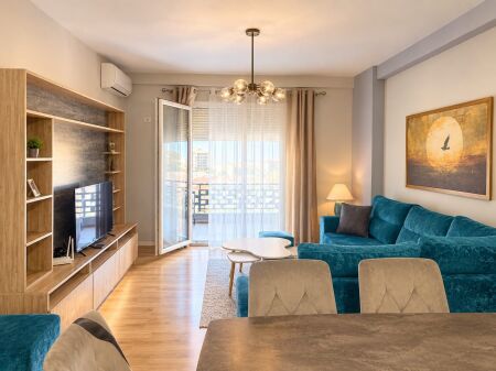 # FOR RENT: 2+1+2 Balconies 📍 Golden Park Residence (Opposite American Hospital 3) - 65,000 ALL/Month - AREA 100m² - 5th Floor - Orientation: SOUTH 🌞 - New Building