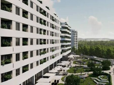  SHITET APARTAMENT 2+1+2 ME ORIENTIM JUG – ALUNA COMPLEX 4/2  Aluna Complex 4/2 – Paskuqan, Tiranë