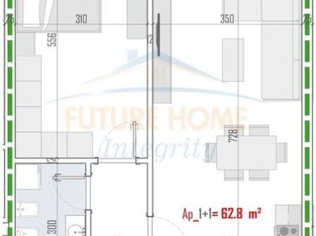 Shitet, Apartament 1+1, ALB AS Residence, Tiranë.
