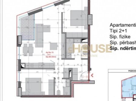 APARTAMENT 2+1 +2 NE SHITJE TE FARMACIA 10