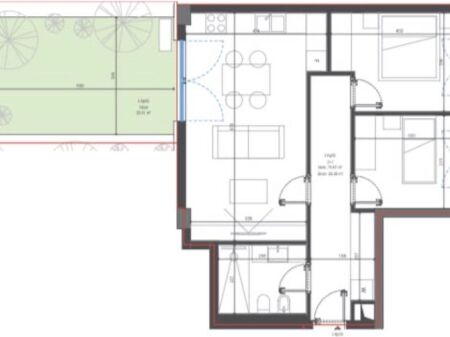 Shitet apartament 2+1+oborr Square Village Dhermi