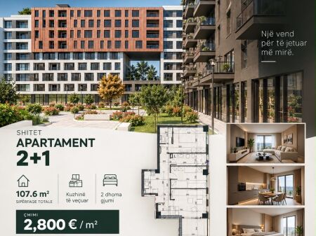 🏡 SHITET APARTAMENT 2+1 – KOMPLEKSI NOVUS