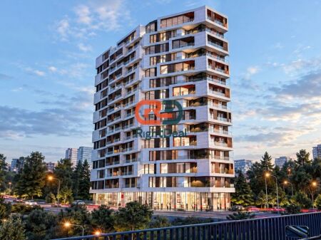 At Blocks Tirana Residence, Apartment 1+1 For Sale With Perfect Floor Plan !!!