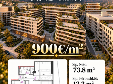 SHITET APARTAMENT 2+1 , PASKUQAN - ALUNA RESIDENCE