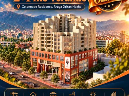 SHITET APARTAMENT 2+1 ME VERANDË – ÇMIM OKAZION