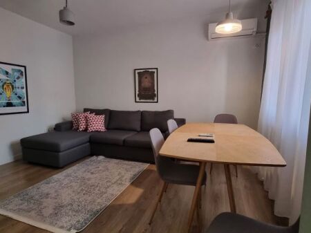 Jepet apartament 1+1 me qira tek Rruga e Kavajes , prane Xhamise Dine Hoxha , 21 Dhjetori , Qender , Sheshi Skenderbej .