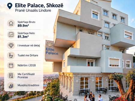  SHITET APARTAMENT 2+1 – ELITE PALACE, SHKOZË! 