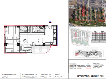 For sale, 2+1 Apartment River Park Residence, New Ring.