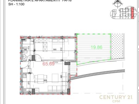 Appartamento 1+1+ Posto Auto In Vendita Presso Residenza Kodra E Diellit 2