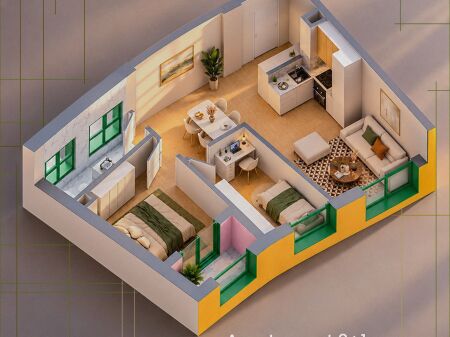Apartament 2+1 ne Ballada Residence
