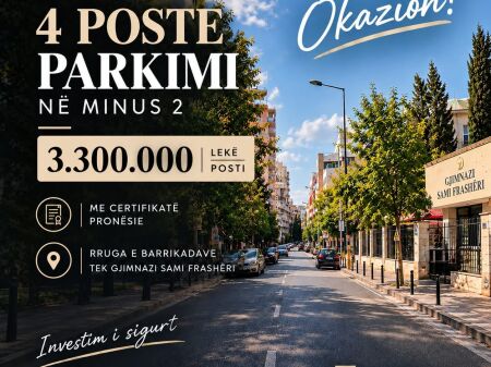 Posto auto in vendita in via Sami Frasheri, via Barrikada