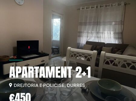 Apartament 2+1 per Qira prane Drejtorise se Policise, Durres