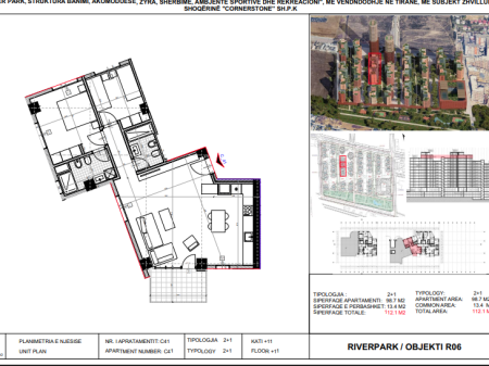 For sale, 2+1 Apartment River Park Residence, New Ring.