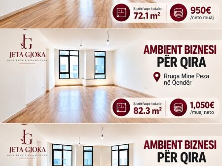 AMBIENTE BIZNESI PËR QIRA NË QENDËR TË TIRANËS