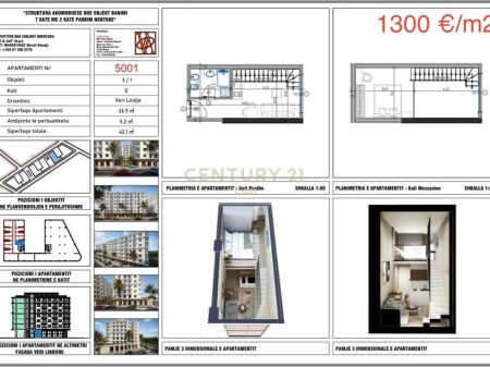 Shitet duplex/loft në Rezidencën "Blue Horizon" , Qerret – Pagesë me Këste !
