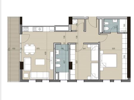 Shitet Apartament 2+1 tek Univers City!