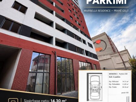 FOR SALE 4 PARKING SPACES, Mirabella Residence, QSUT, Tirana