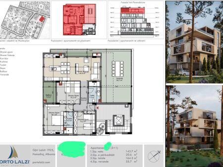 Shitet: 3+1 &Verande Gjigande📍Gjiri Lalzit - Porto Lalzi | Yacht Lifestyle (220m2) €540,000