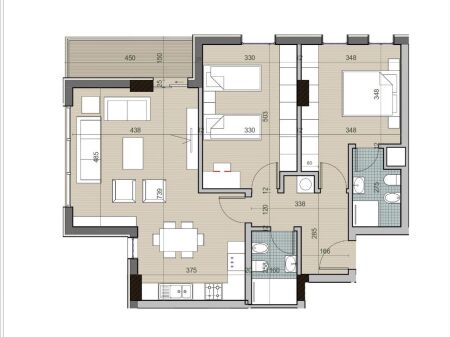 Shitet Apartament 2+1 ne Kompleksin Univers City!
