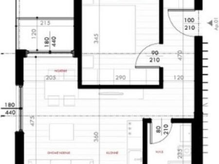 Shitet apartament 1+1 tek Pishat e Buta ne Golem , Mali i Robit , Shkembi i Kavajes , Durres .