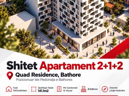 📣 SHITET APARTAMENT 2+1+2 – QUAD RESIDENCE, BATHORE! 🏡