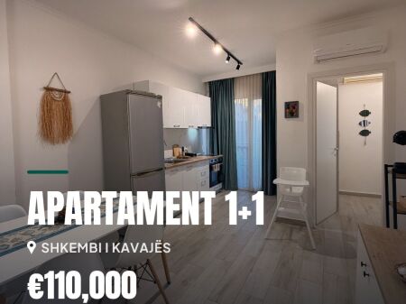 Apartament 1+1 vije e pare me detin tek Shkëmbi i Kavajës