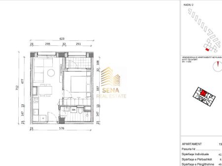 Shitet, Okazion Apartament 1+1+Blk, Ali Demi- Rezidenca Kadiu, 84.300 Euro
